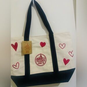 Trader Joe’s embroidery canvas tote